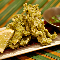 Asa seaweed tempura